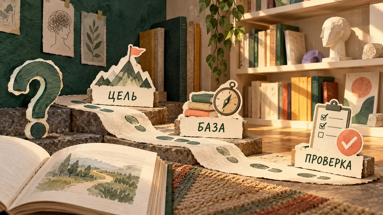 Предметный маршрут изучения психологии через три шага: цель, база и проверка